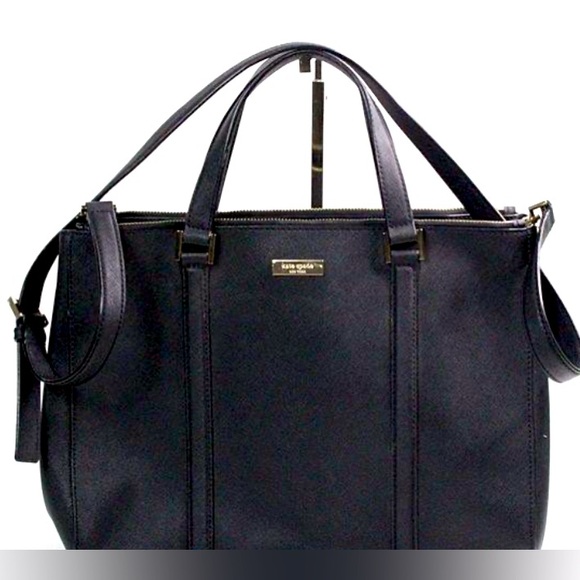 Kate Spade NY Newbury Lane Black Saffiano Leather Loden...